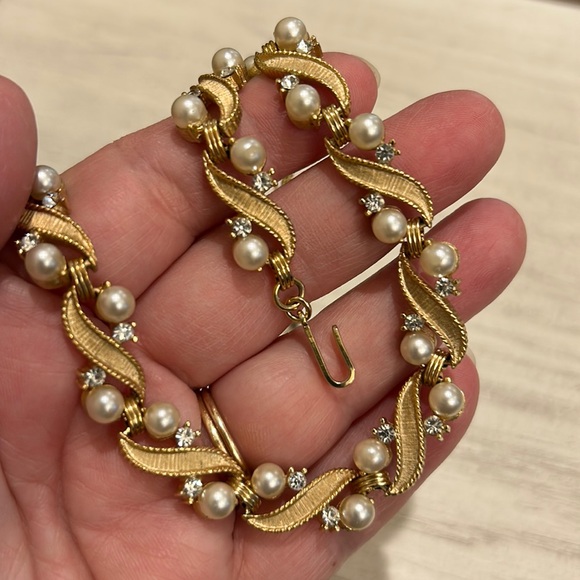 Vintage Trifari Pearl Gold Necklace. 1950’s - Picture 14 of 16